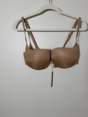 SKIMS Ultimate Push-Up Balconette Bra 36D Clay Nude NWT Smooth Underwire
